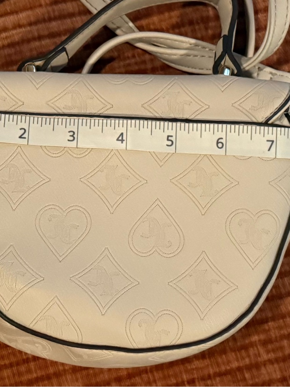Juicy Couture Cream Mini Top-Handle Crossbody with Gold Hardware - Picture 11 of 14